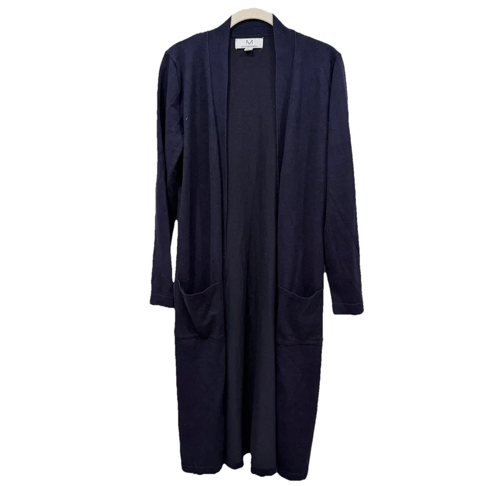 Women's Magaschoni‎ Medium M Blue Cardigan